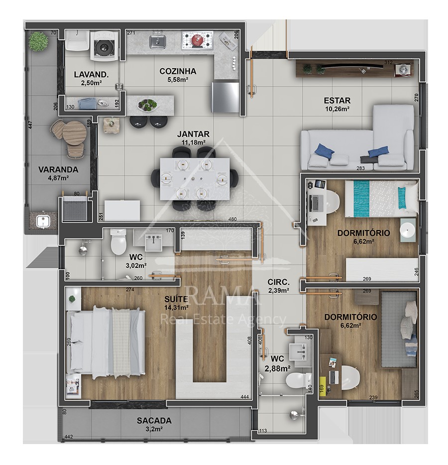 Apto mobiliado, pronto para morar em excelente localização no Vila Estrela!