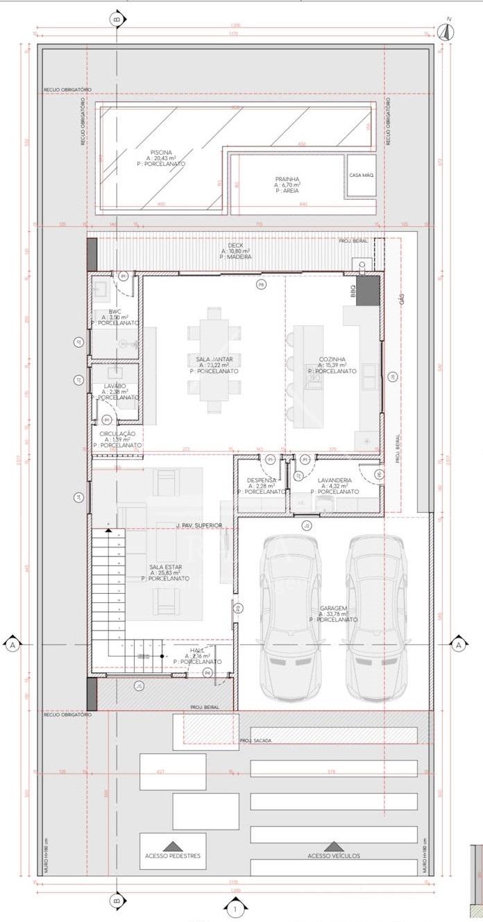 Casa de Alto Padrão para aluguel no Terras Alphaville, 3 Suítes, 4 vagas.